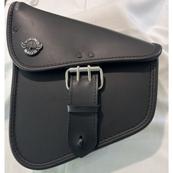 Viking Bags Harley-Davidson Solo Swingarm Bag Black (missing 1 strap) - Picture 1 of 12